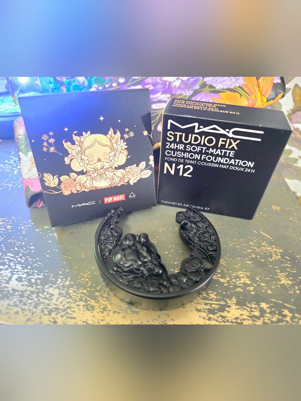 MAC × Skullpanda bundle set Cushion Foundation & tote bundle set.